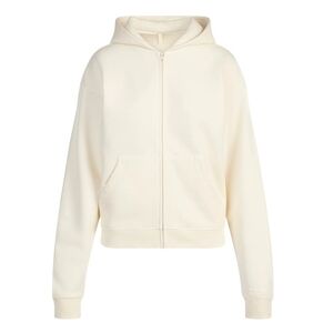 SKIMS NWOT French Terry Zip Up Hoodie Ecru - XL